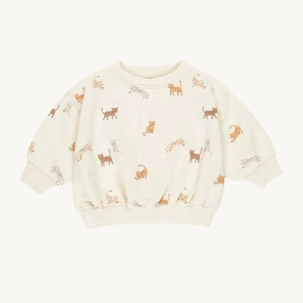 NWT - Quincy Mae Cats Sweat Set ORGANIC​​​